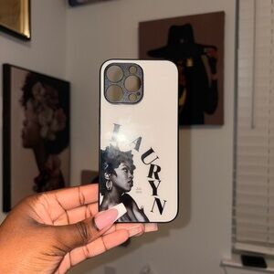 ‘Lauryn Hill’ Custom Black and White Phone Case